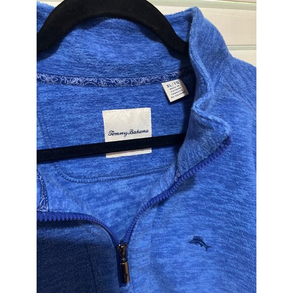Tommy Bahama Half Zip Fleece‎ Men's Sweater - Size XL - Picture 2 of 3